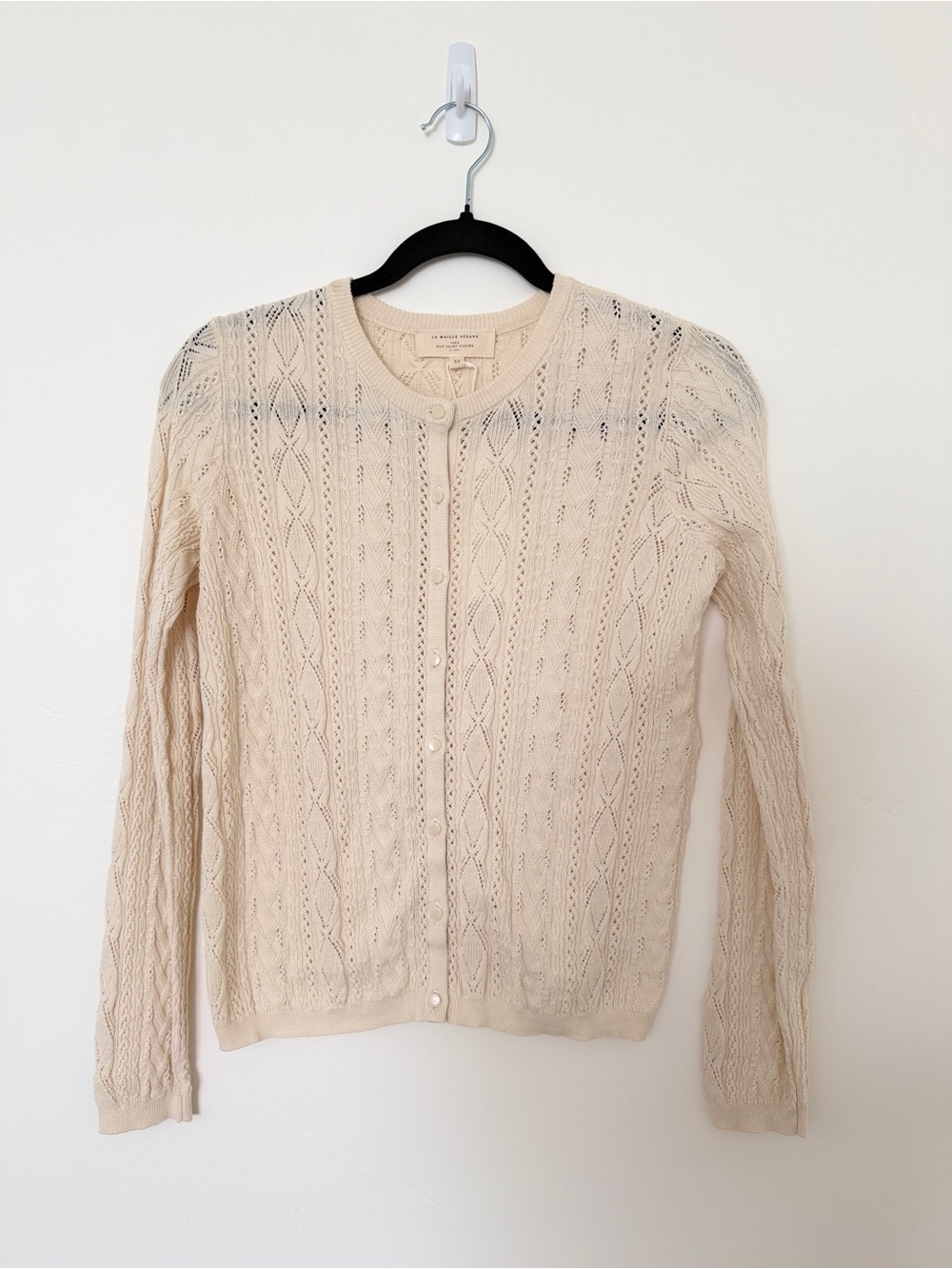 Sezane Ruben Cardigan Cream - Picture 3 of 7